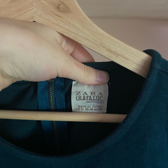 ZARA Orange and Teal Dress - Picture 3 of 3